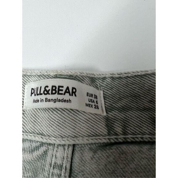 Pull & Bear High Rise Denim Shorts Size 6 - Picture 5 of 6
